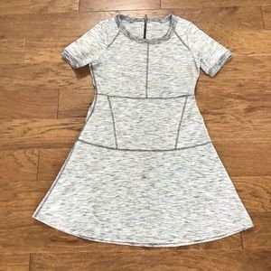 Athleta Gray FitN Flare Athletic Athleisure Tennis Dress Sz M